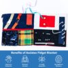Assistex Fidget Blanket for Adults with Dementia - Calming Activities and Memory Games for Seniors- Sensory Mat- Guide Book - Aids Products for Elderly Patients - Gift Toys for People with Alzheimers - Image 7