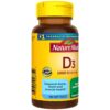 Nature Made Vitamin D3 1000 IU (25 mcg), Dietary Supplement for Bone, Teeth, Muscle and Immune Health Support, 100 Softgels, 100 Day Supply - Image 7