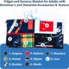 Assistex Fidget Blanket for Adults with Dementia - Calming Activities and Memory Games for Seniors- Sensory Mat- Guide Book - Aids Products for Elderly Patients - Gift Toys for People with Alzheimers - Image 5